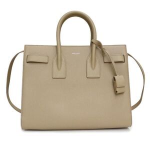 Saint Laurent Jules Small Handbag Shoulder Leather Sea Salt